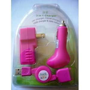     USB Cigarette Lighter Charger   Pink  Players & Accessories
