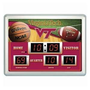   Virginia Tech Hokies Clock   14x19 Scoreboard