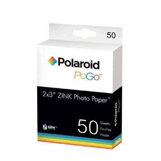   50 Pack Photo Paper for Polaroid Pogo Cameras and Printers by Polaroid