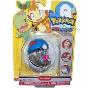  Pokemon Pop N Battle Poke Ball Porygon2 Toys & Games