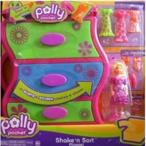  Polly Pocket Shake n Sort Playset 14 Pcs & Storage Toys & Games