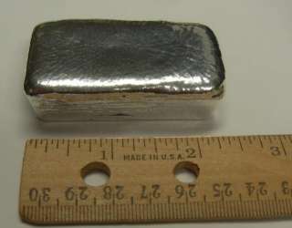 SILVER 10 TROY OZ LOAF STYLE INGOT 999 FINE MADE IN USA  