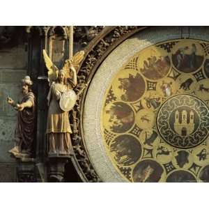 Close Up of the Astronomical Clock, Town Hall, Old Town Square, Prague 