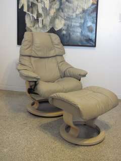 Ekornes Stressless Recliner Chair Danish Modern Leather Tampa Small 2 