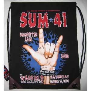  Gthic Goth Punk Rock Gym Sack / Drawstring Backpack Bag 