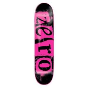 Zero Skateboard Deck  Punk Pink   8.0 in x 32.0 in  Sports 