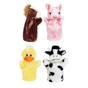  Farm Puppet Set I Includes Duck Pig Horse And Cow Toys 