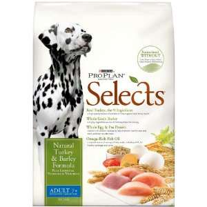 Purina Pro Plan Selects Dry Adult 7+ Dog Food, Natural Turkey and 
