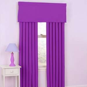    91 Twill Kids Blackout Valance in Purple (Set of 2)