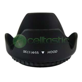 55mm Flower Lens Hood For Sony Alpha a200 A100 a330 A900 A290 A230 