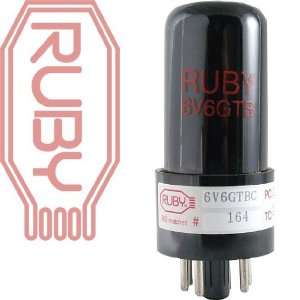   Ruby 6V6GT BC Selected Vacuum Tube, Matched Quad Musical Instruments