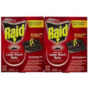  Raid Double Control Large Roach Baits, 8 ct 2 ct (Quantity 