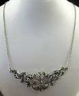 VICTORIAN ENGRAVED SILVER COLLAR NECKLACE CIRCA 1900 items in Laurelle 