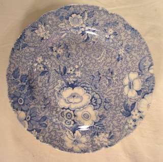 Spode China Blue Room Primula Lunch Luncheon Plate 9 1/4 Blue Floral 
