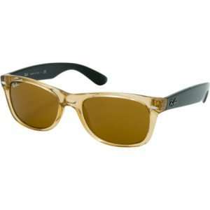  Ray Ban New Wayfarer Sunglasses Honey/Crystal Brown, M 