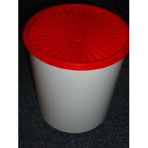  Tupperware Canister 17.5 Cup Capacity with NEW Red Instant 