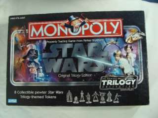 2004 STAR WARS MONOPOLY BOARD GAME ORIGINAL TRILOGY EDITION COMPLETE 