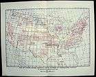 1904 USGS ANTIQUE MAP UNITED STATES, SURVEYED AREAS  