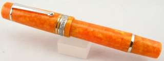   Vita ORO Orange & Sterling Silver Fountain Pen   Medium Nib  