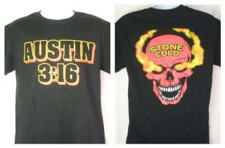 Stone Cold Steve Austin 316 Red Skull WWE T shirt  