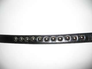 HOMEMADE STUDDED LEATHER DOG COLLAR WITH 11 STUDS UNBEATABLE PRICE 