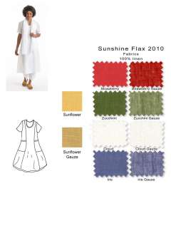 FLAX 10 Sunshine Linen SIMPLY DRESS L,1G,2G,3G U PIK  