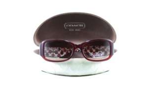 New COACH Sunglasses S2009 Burgundy 614 Brown Gradient lenses  