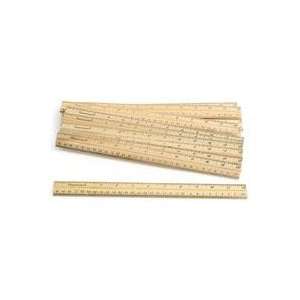  Wooden Rulers   Set of 12 