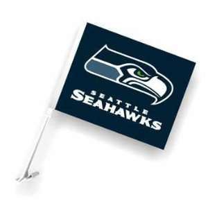  Seattle Seahawks   2 Sided Car Flags Case Pack 12 