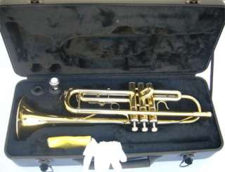 NEW GOLD/SILVER BAND TRUMPET W/CASE APPROVED+WARRANTY  