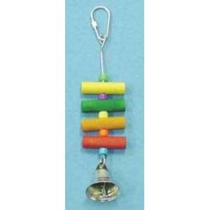  6 1/2 Bird Toy With Dowel, Plastic & Bell