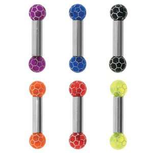   Soccer Balls Barbell   4G   5/8 Length   Sold Individually Jewelry