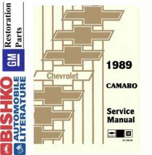 1989 CHEVROLET CAMARO Shop Service Repair Manual CD  