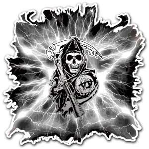  Sons of Anarchy Reaper Car Bumper Sticker Decal 5x5 