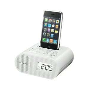  Sony Ipod Dock&AM/FM Clock Radio White Digital FM Tuner 