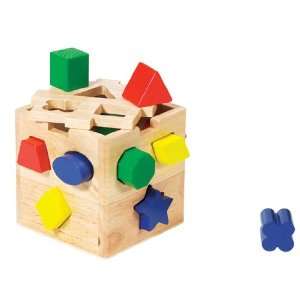  Wooden Preschool Shape Sorting Cube   Melissa & Doug Toys 