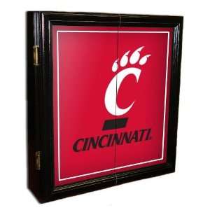 Cincinnati UC Bearcats Mvp Dart Cabinet W/Bristle Board  