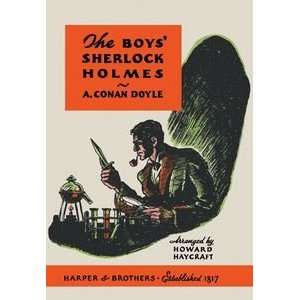 Boys Sherlock Holmes (book cover)   12x18 Framed Print in 