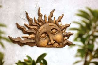 This piece of garden art mounts easily to the wall. Aluminum casting 