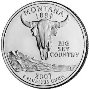 2007 P&D Montana State Quarter BU Rolls (2 Total 