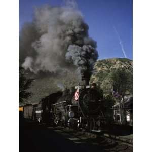 Steam Engine Leaves the Station in Durango, Colorado, Durango 