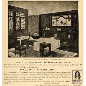  1903 Vintage Ad Gustav Stickley Craftsman House Plans 