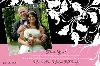 Damask Wedding Save the Date Thank You Card Invitation  