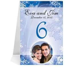  Photo Table Number Cards   Sunrise Snowflakes #1 Thru #36 