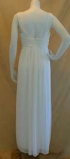 New Long Ivory Bridal Vneck Wedding Maternity Dress XL  