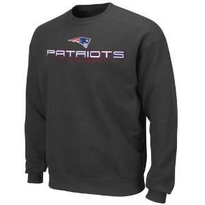  NFL New England Patriots Charcoal 1st & Goal Pullover Crew 