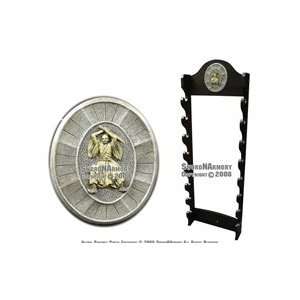   Tier Wall Mounted Sword Display Stand With Word