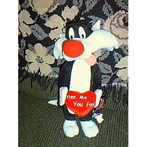  Looney Tunes Plush 15 Sylvester the Cat Holding Heart Doll 