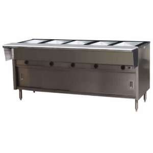  Gas Steam Tables Eagle (HT5CB NG) 5 Well Gas Hot Food Table 