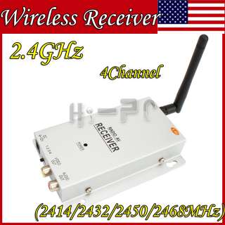   4Ghz 4CH Frequency Wireless Receiver Silver FOR Wireless Camera  